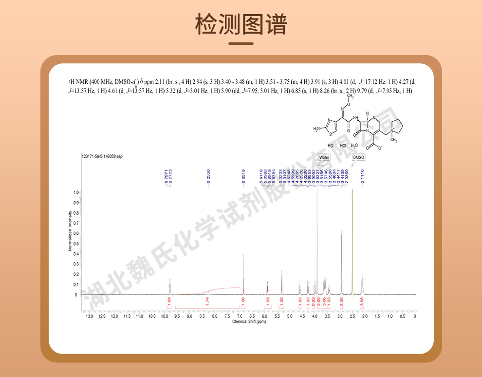 盐酸头孢吡肟_头孢吡肟盐酸盐_无菌生物级光谱