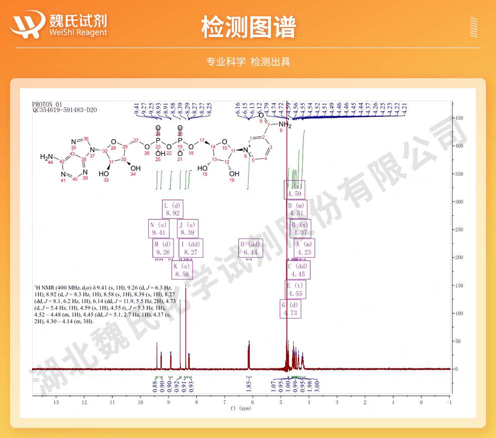 烟酰胺腺嘌呤二核苷酸光谱