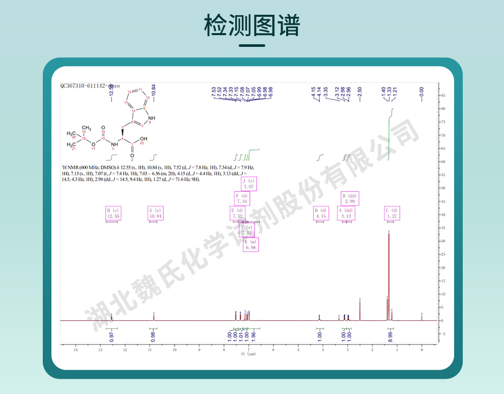 N-叔丁氧羰基-L-色氨酸光谱