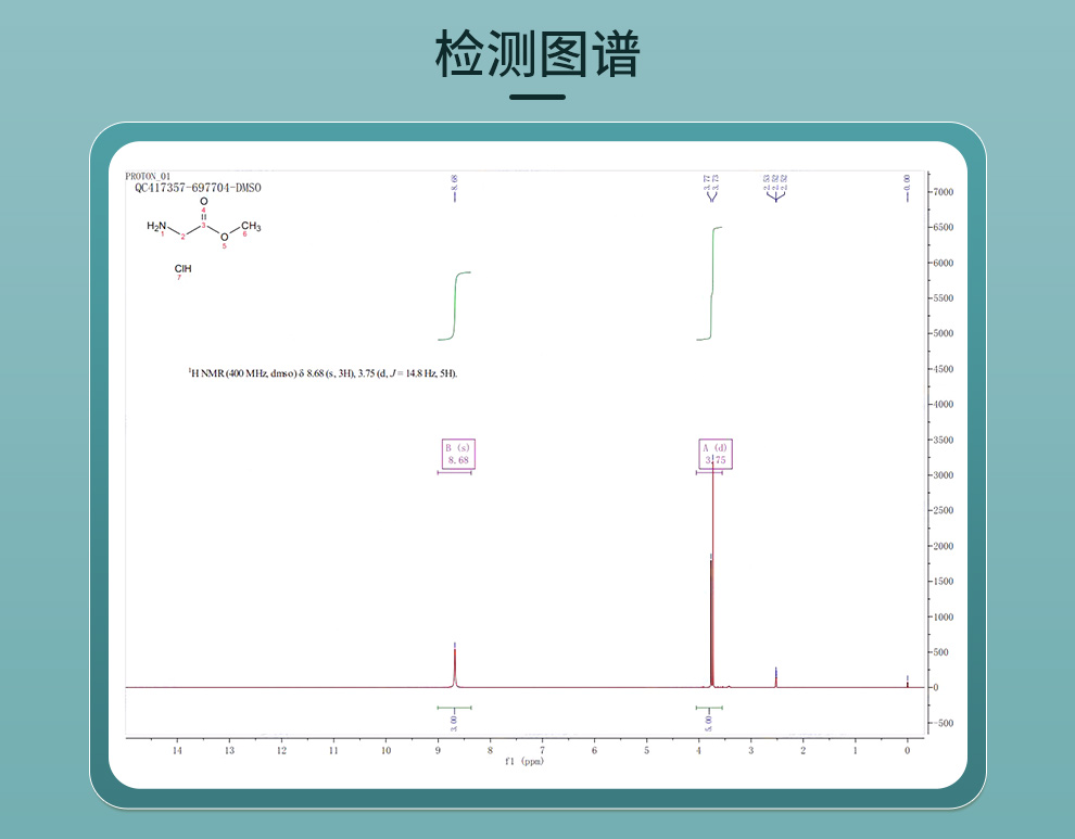 甘氨酸甲酯盐酸盐光谱