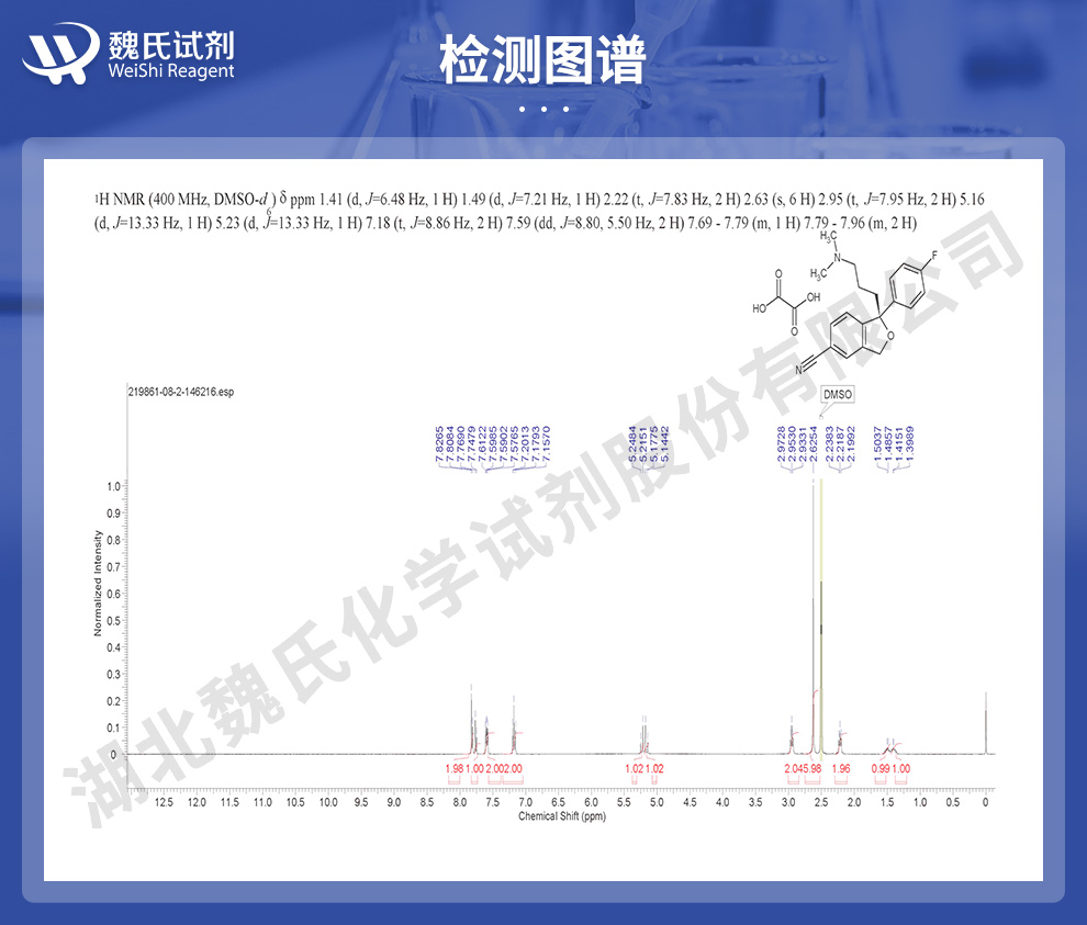 草酸右旋西酞普兰_草酸艾司西酞普兰光谱