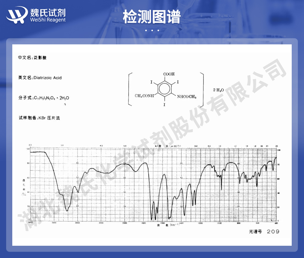 泛影酸光谱