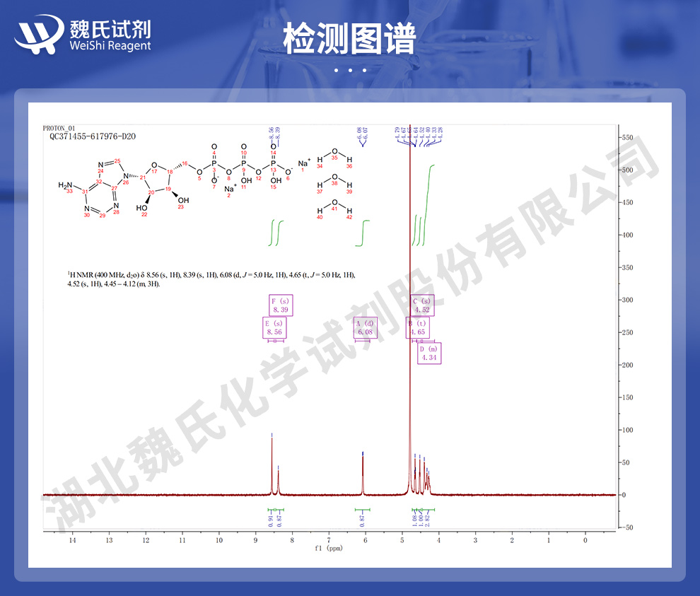 三磷酸腺苷二钠 ;ATP(发酵工艺)光谱