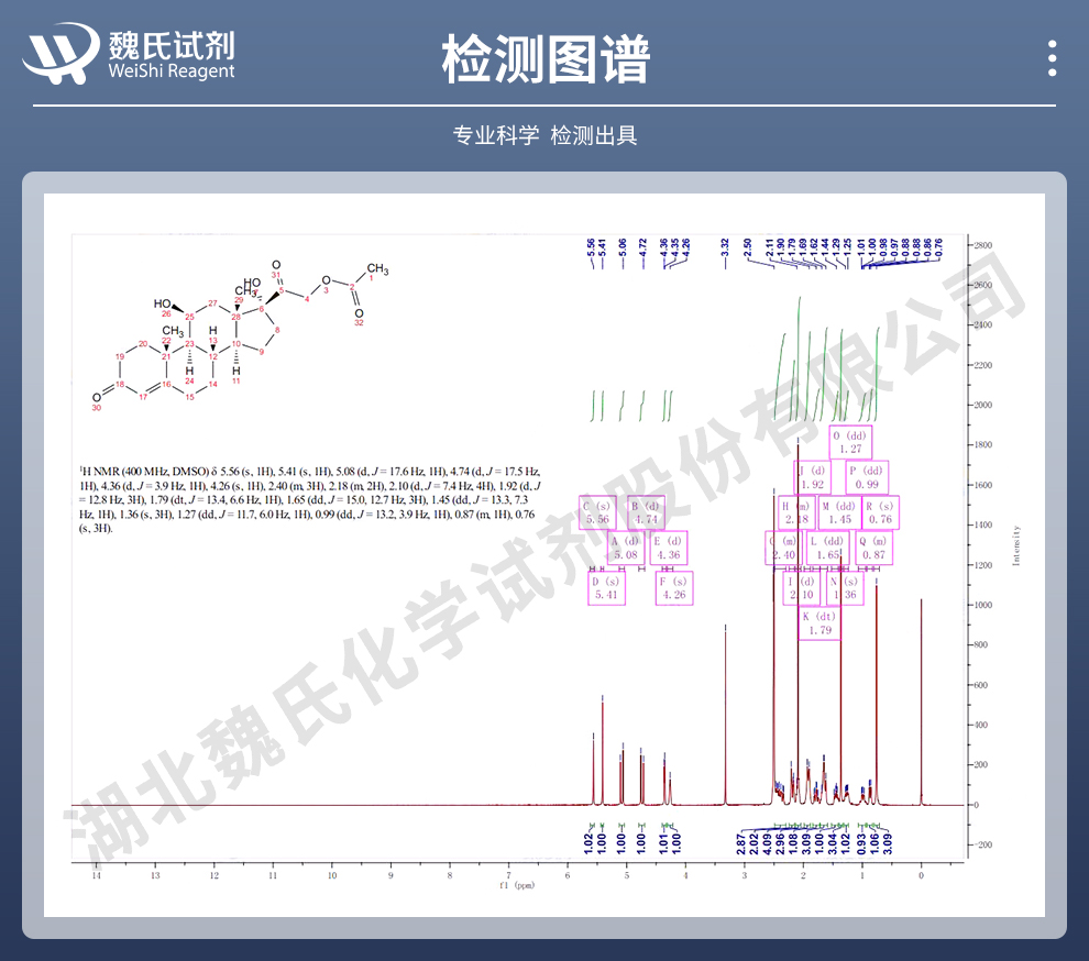 醋酸氢化可的松光谱