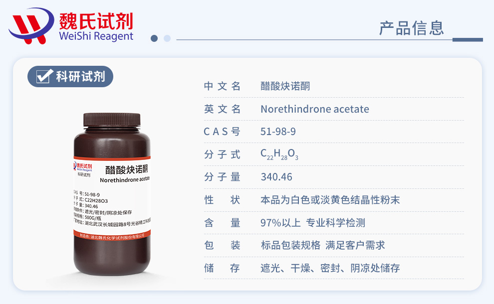 Norethindrone acetate Product details