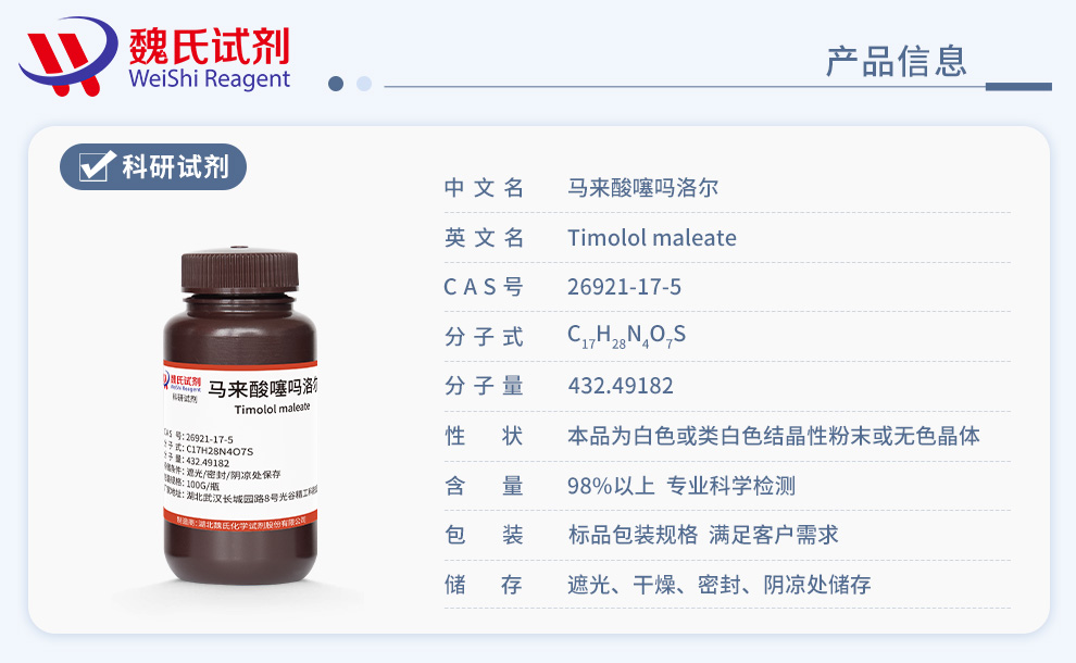 Timolol maleate Product details