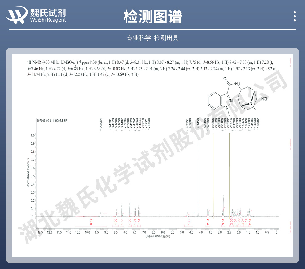 盐酸格拉司琼；格拉司琼光谱