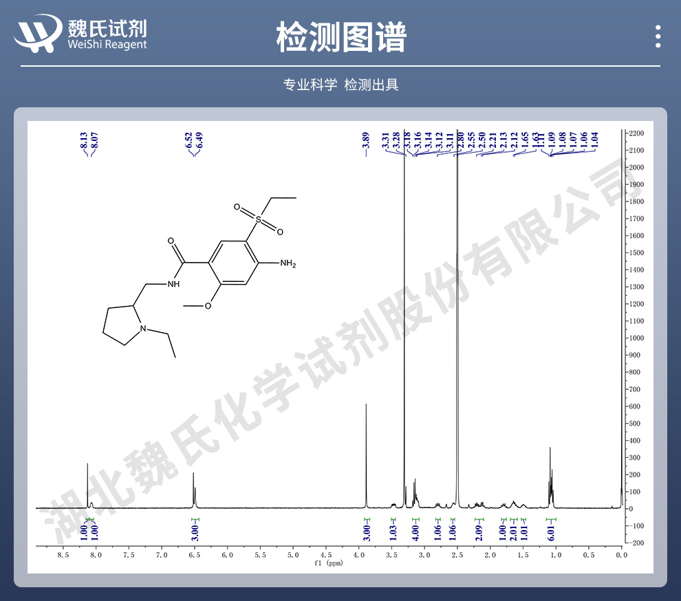 阿米舒必利光谱