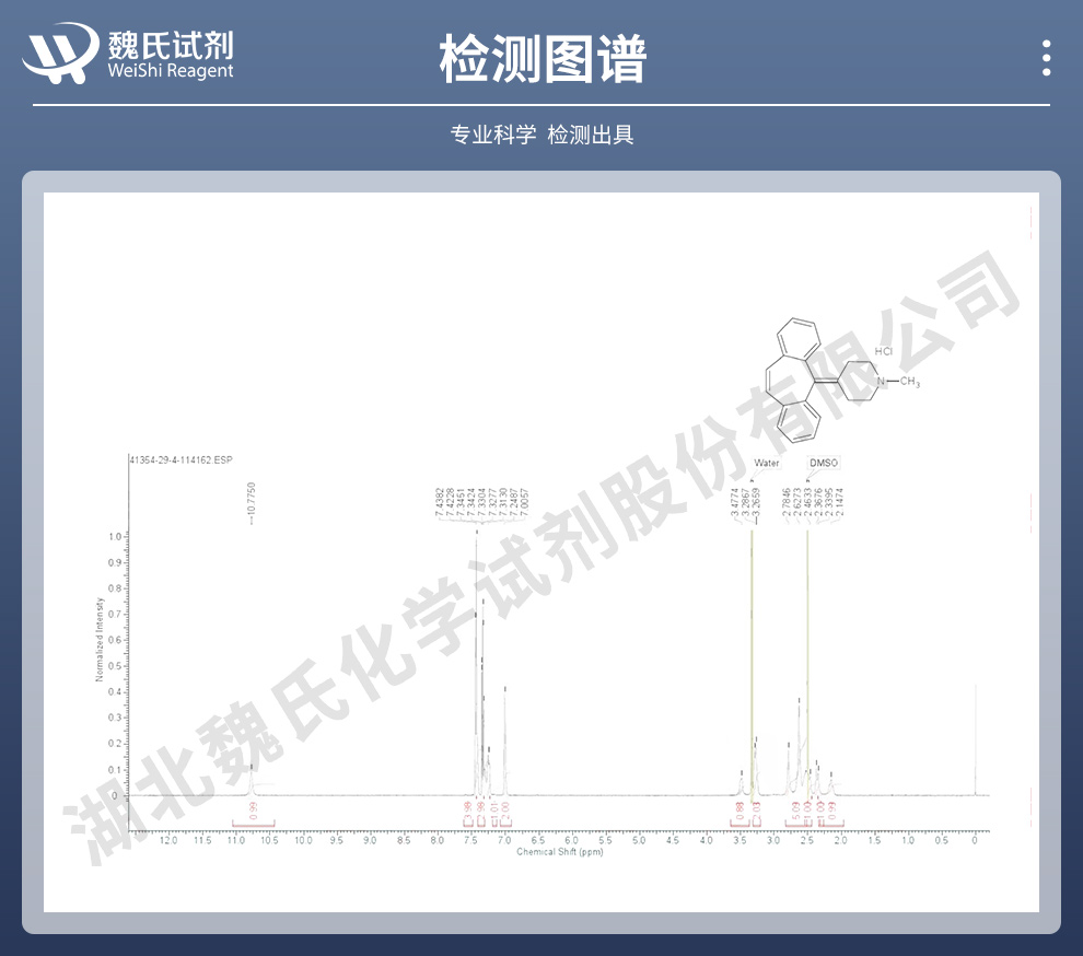 盐酸赛庚啶半水物光谱