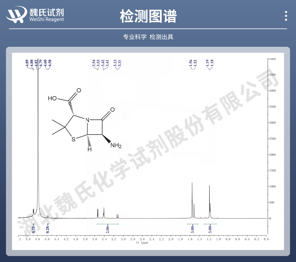 6-氨基青霉烷酸；6-APA光谱