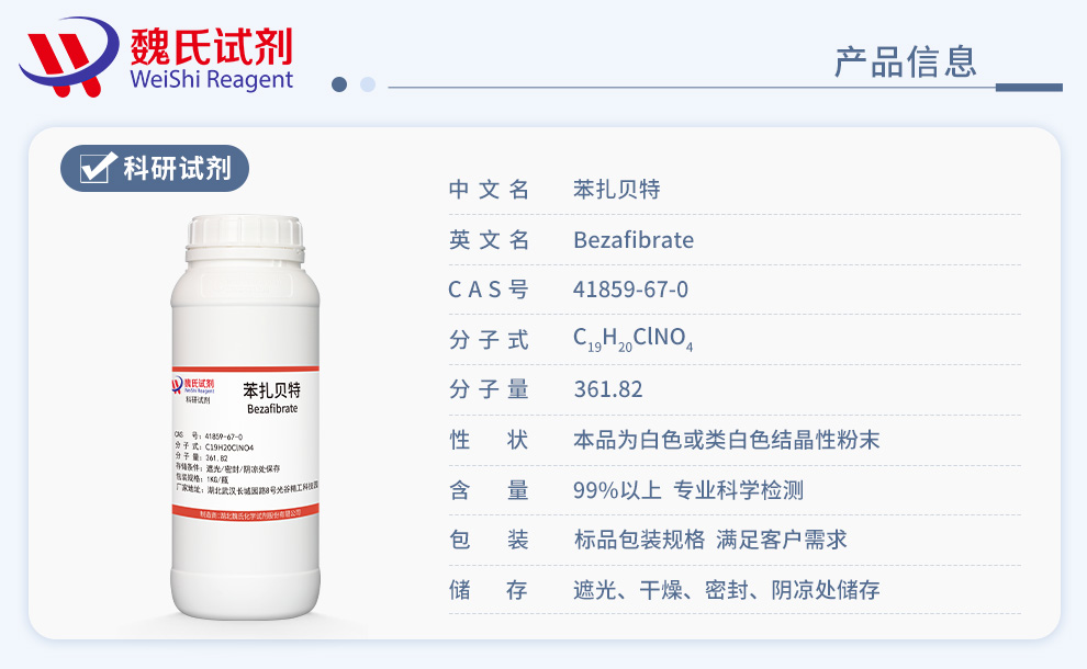 Bezafibrate Product details