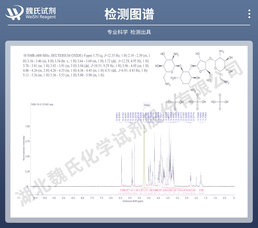 硫酸新霉素；新霉素光谱