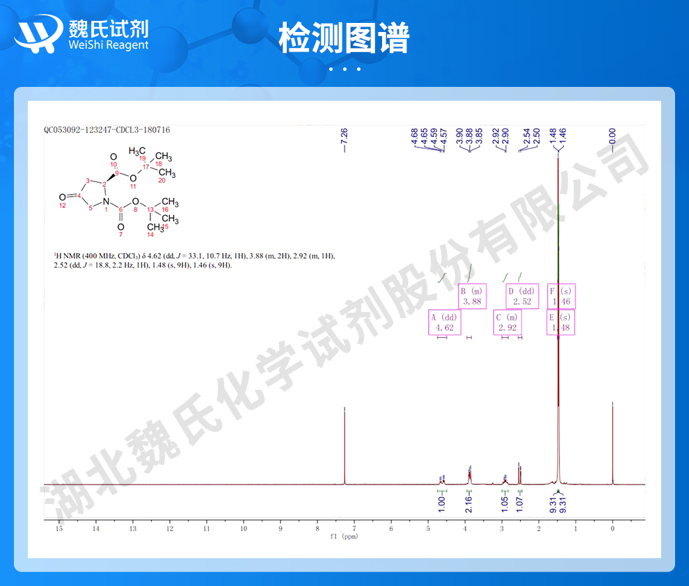 N-Boc-4-氧代-L-脯氨酸叔丁酯光谱