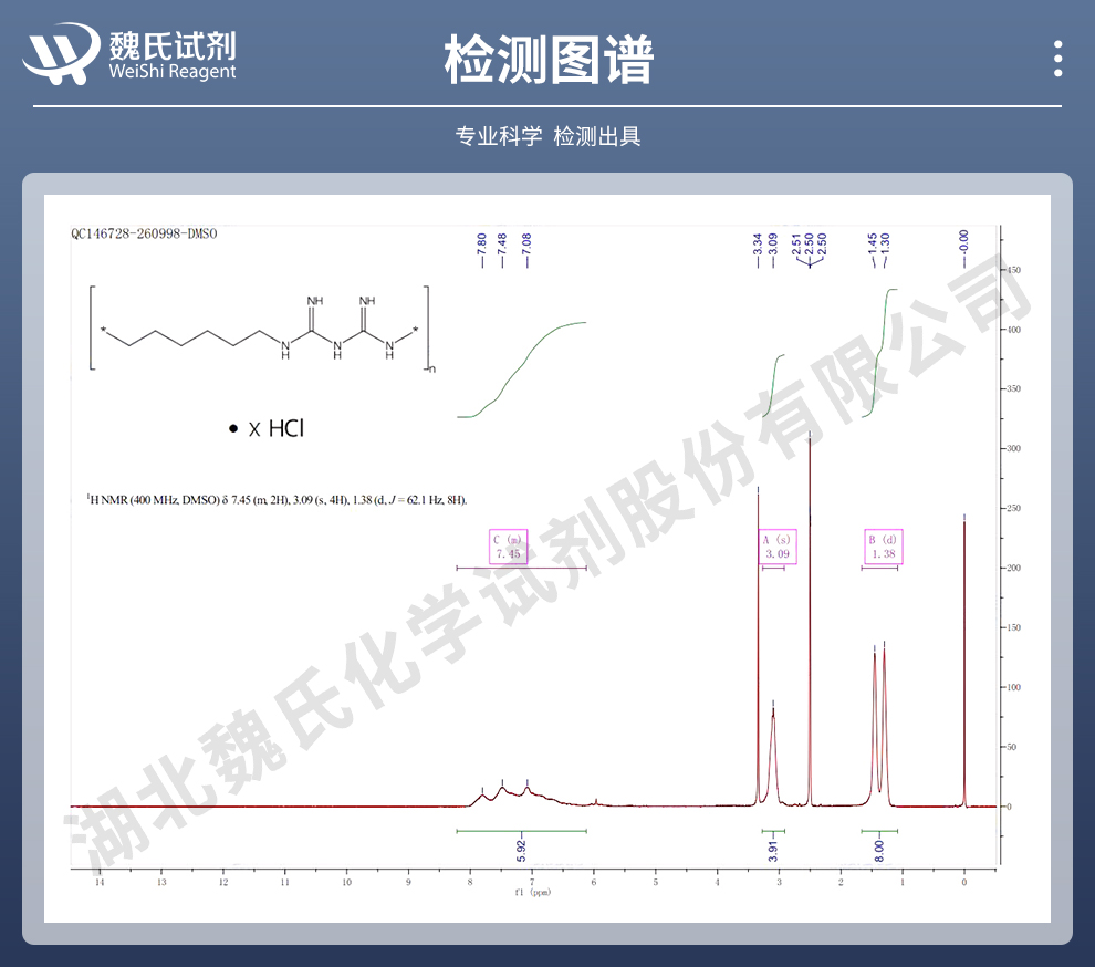 聚己缩胍光谱