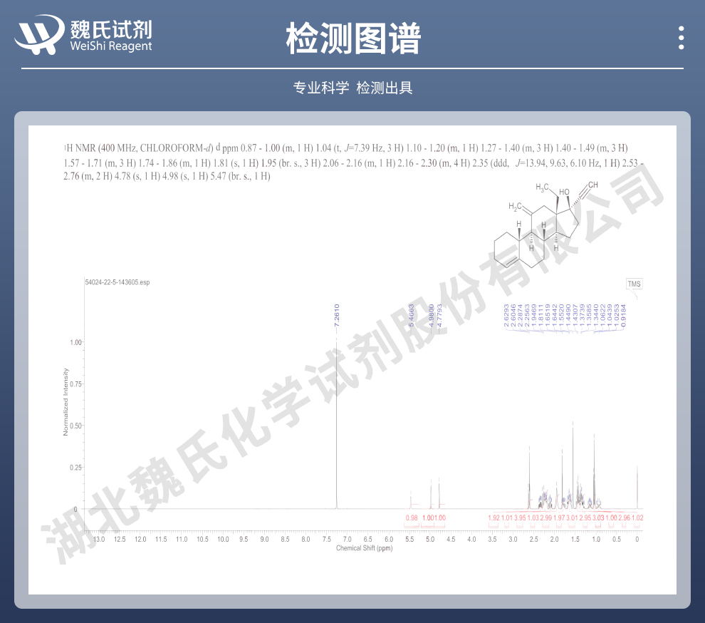 去氧孕烯光谱