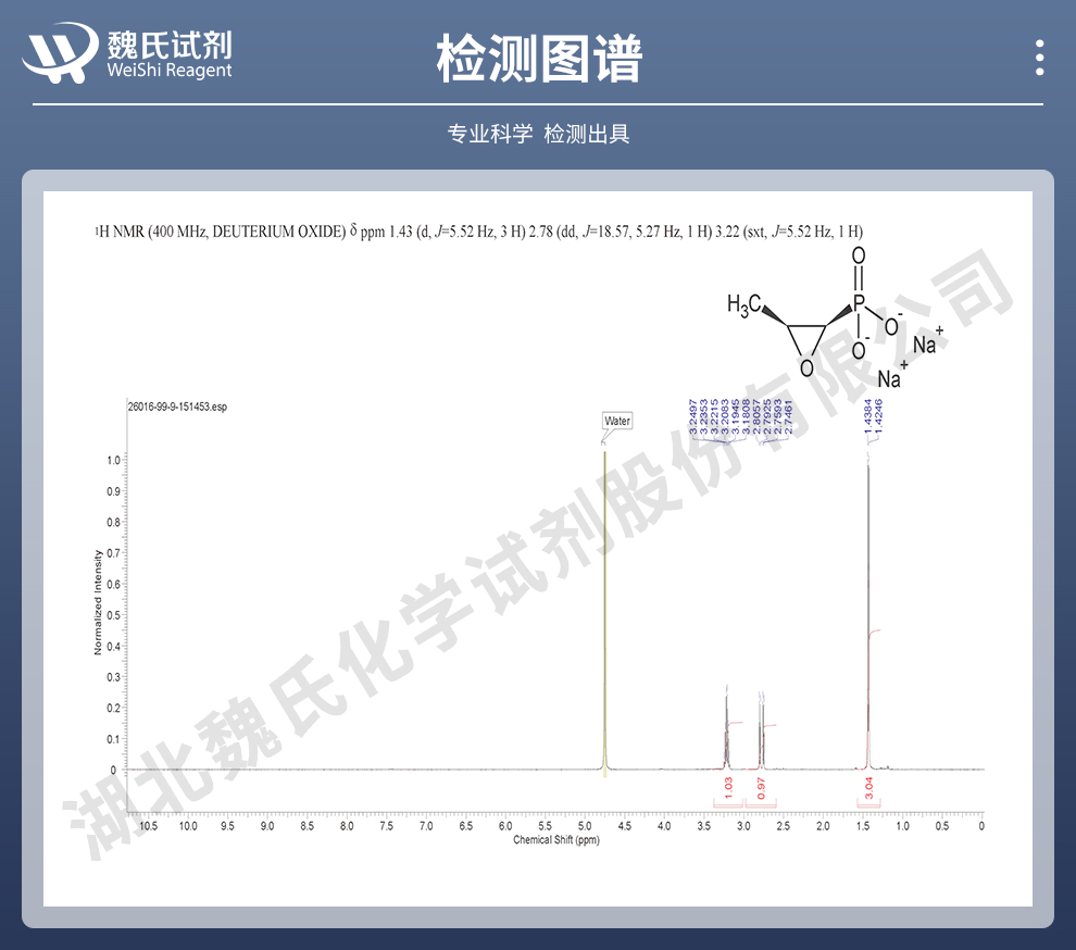 磷霉素钠—EP标准光谱
