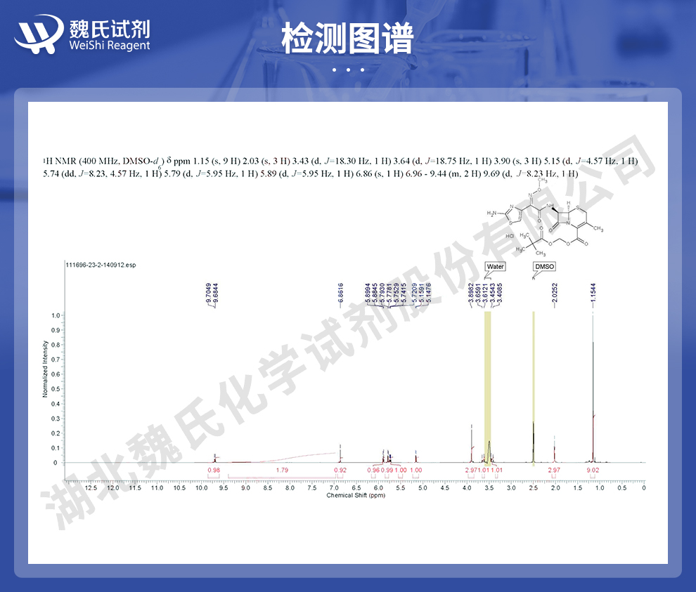 盐酸头孢他美酯光谱
