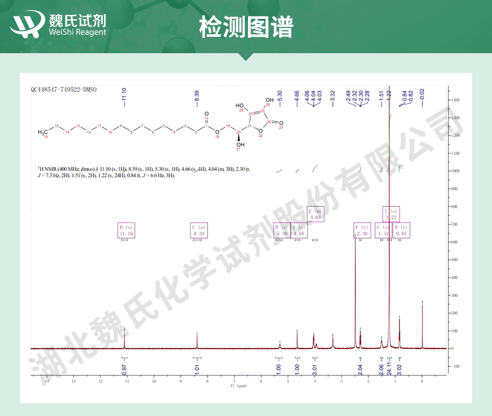 维生素C棕榈酸酯光谱