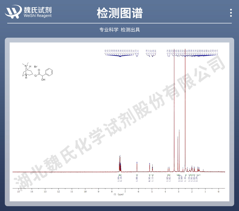 溴甲后马托品；溴甲烷后马托品；甲溴后马托品光谱