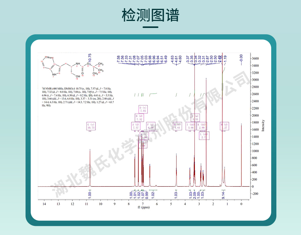 N-BOC-L-色氨醇；Boc-L-色氨醇；N-叔丁氧羰基-L-色氨醇光谱