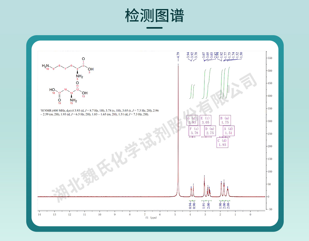 赖氨酸-天门冬氨酸光谱
