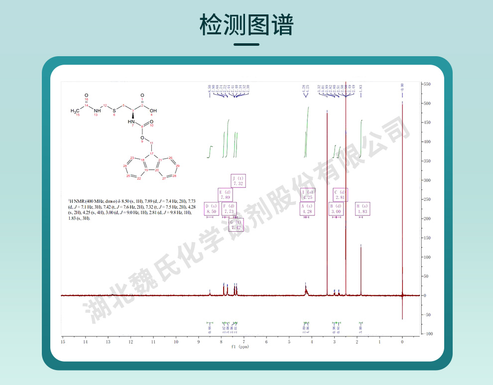 芴甲氧羰基-S-乙酰氨甲基-L-半胱氨酸光谱