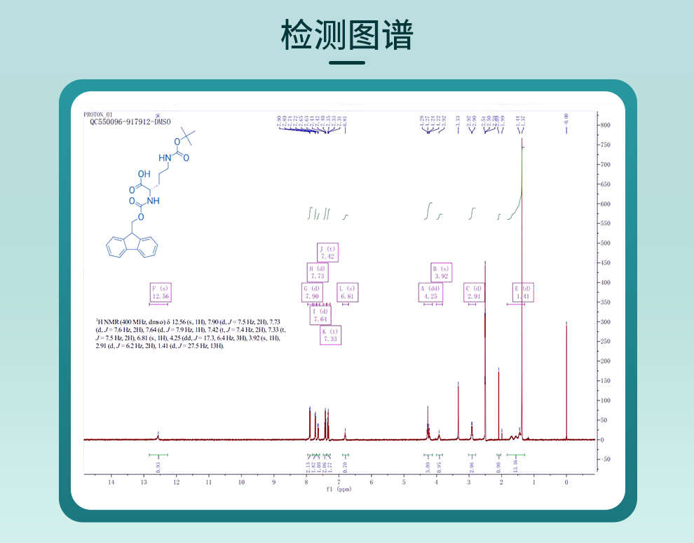 N-Fmoc-N'-Boc-L-鸟氨酸光谱