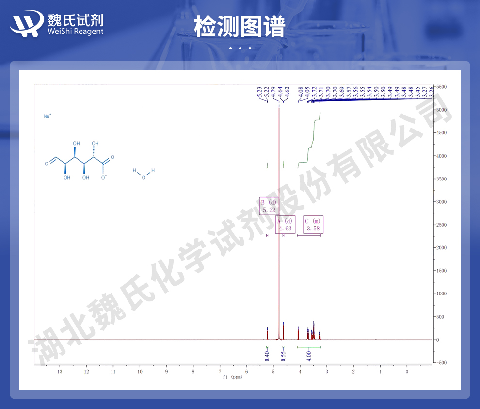 D-葡萄糖醛酸钠水合物-合成型光谱