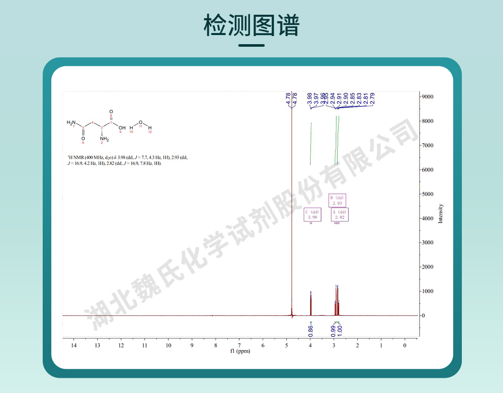 一水合D-天冬酰胺光谱
