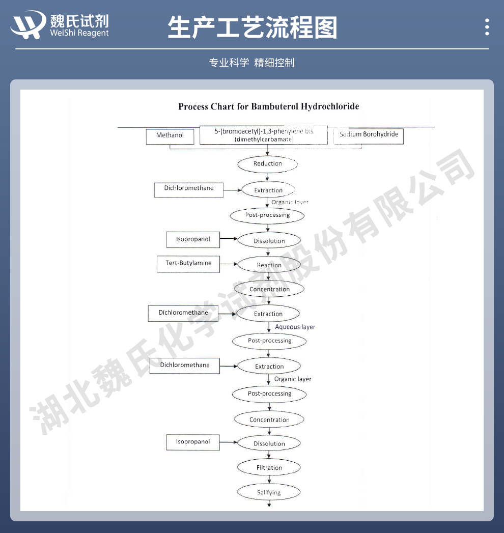 盐酸班布特罗_盐酸班部特罗_班布妥罗生产工艺流程图