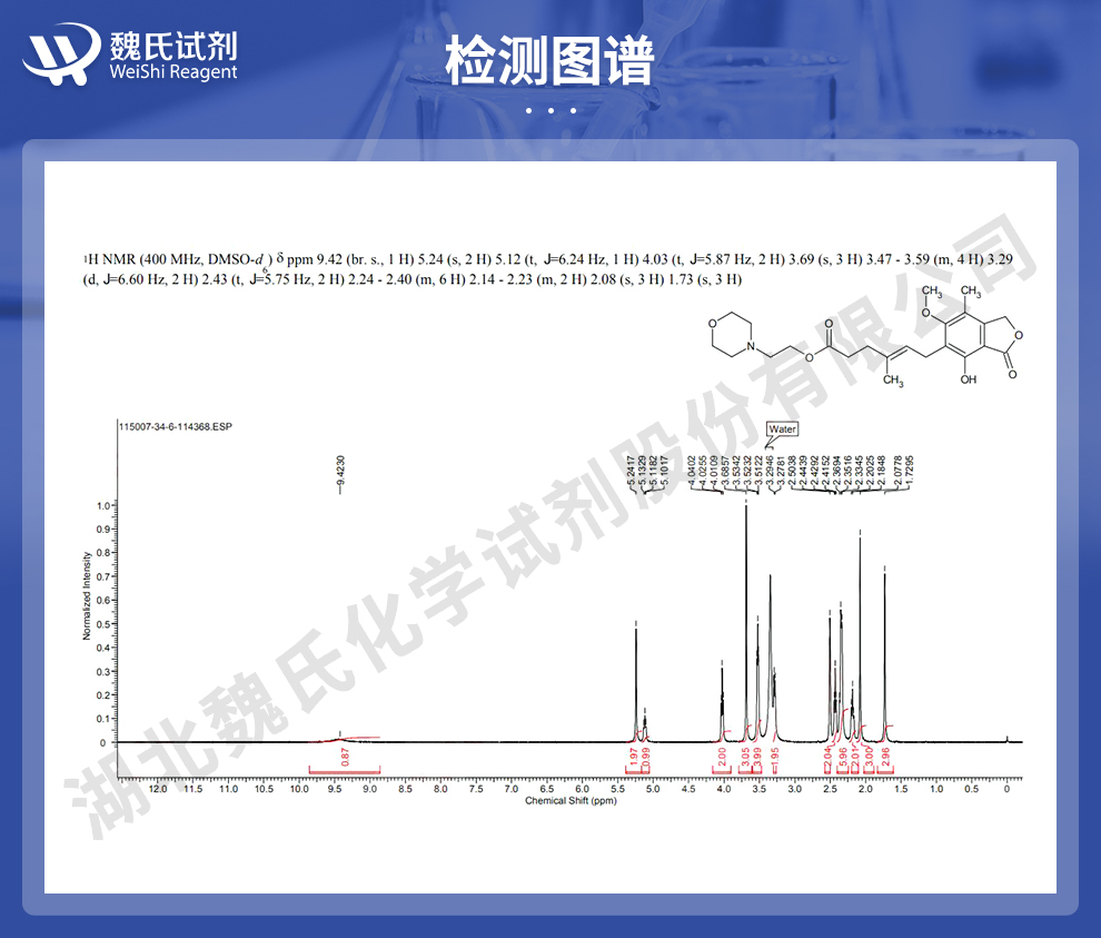 吗替麦考酚酯光谱