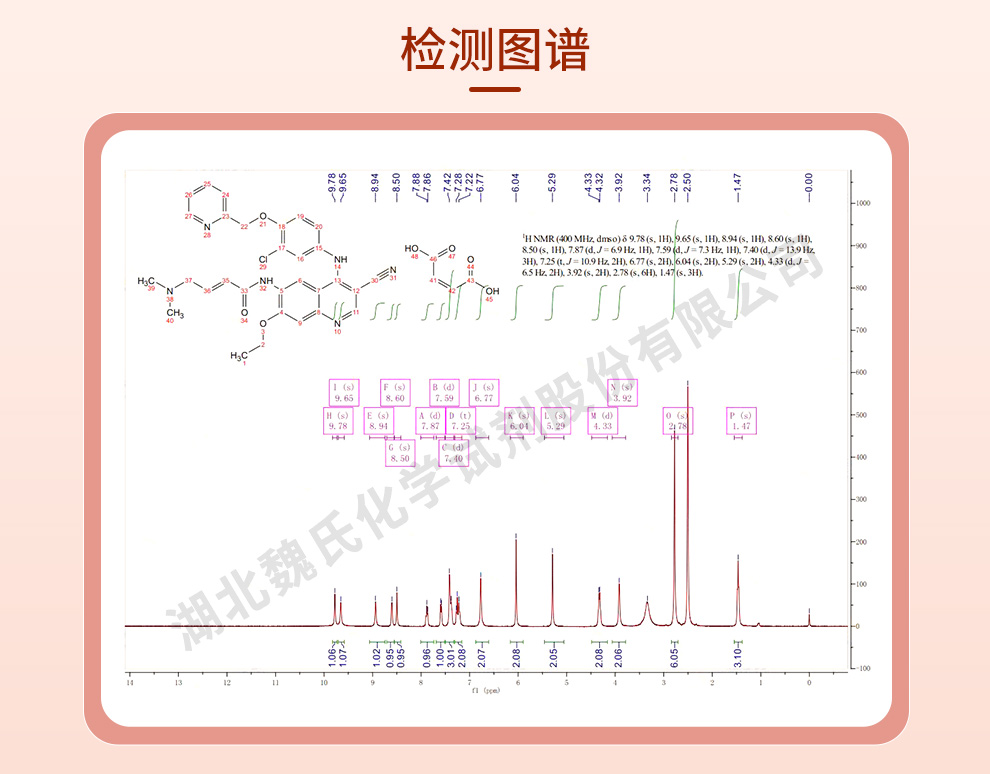 马来酸来那替尼光谱