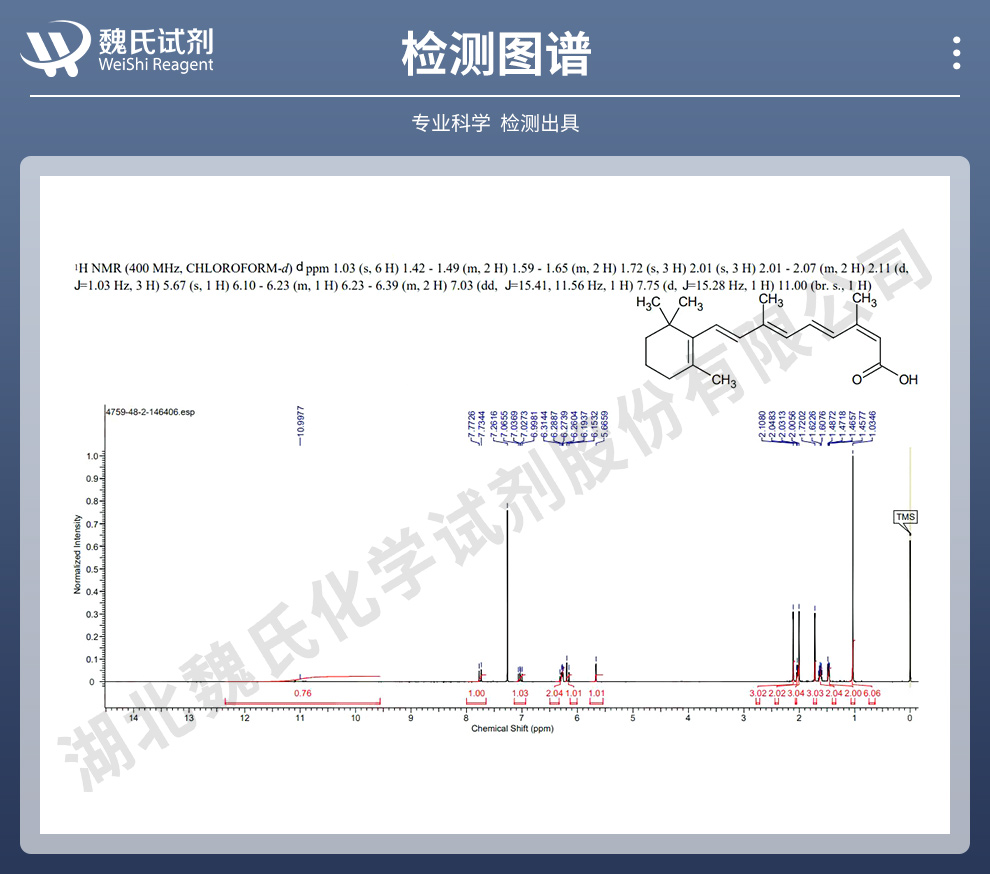 异维A酸光谱