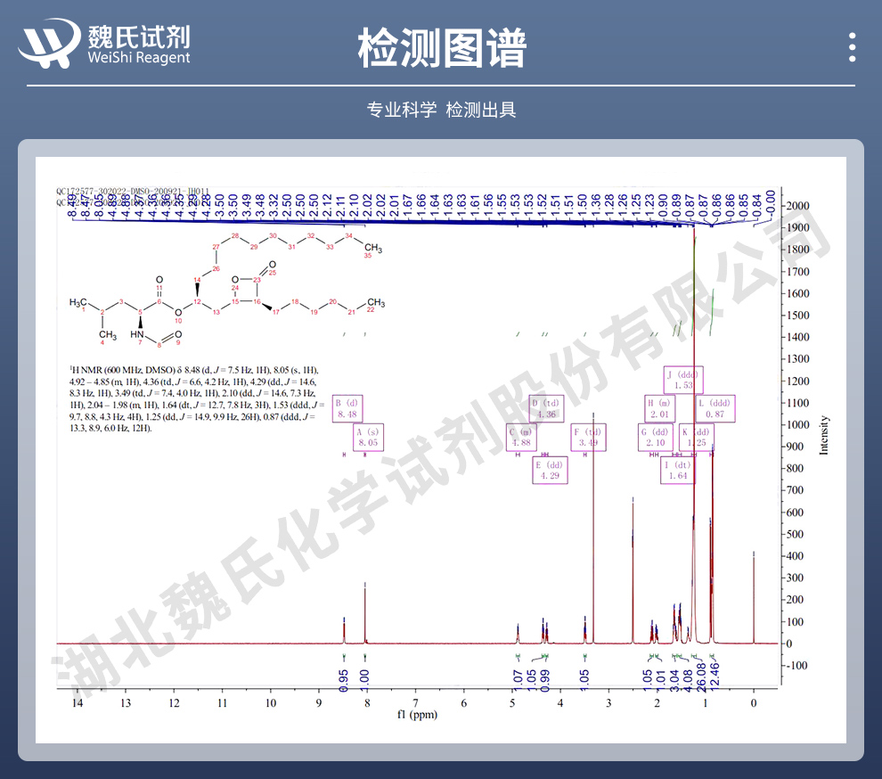 奥利司他光谱