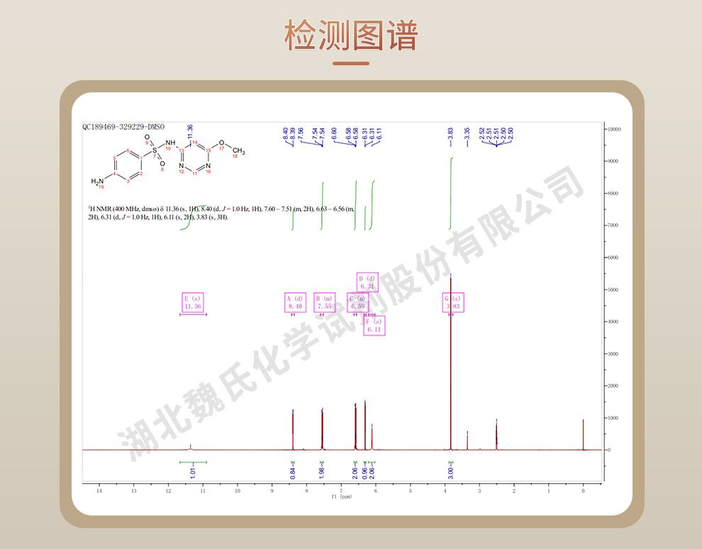 磺胺间甲氧嘧啶；磺胺六甲光谱