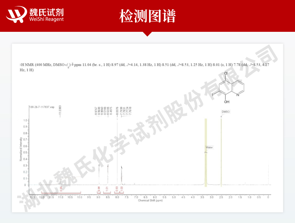 氯碘羟喹光谱