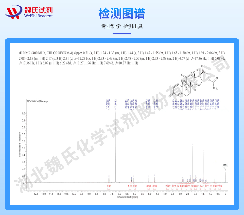 醋酸泼尼松光谱