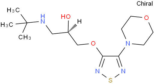 (R)-1-(叔丁基氨基)-3-((4-N-吗啉基-1,2,5-噻二唑-3-基)氧基)丙-2-醇
