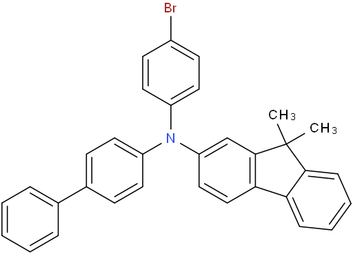 N-([1,1-联苯]-4-基)-N-(4-溴苯基)-9,9-二甲基-9H-芴-2-胺