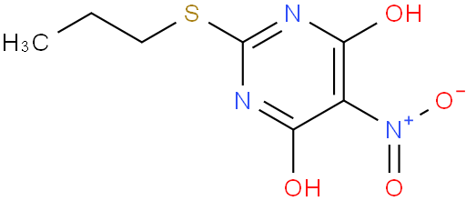 5-硝基-2-(丙基硫代)嘧啶-4,6-二醇