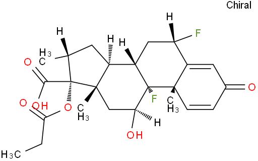 6Α,9Α-二氟-11Β-羟基-16Α-甲基-3-氧代-17Α-(丙酰氧基)雄甾-1,4-二烯-17 Β-羧酸