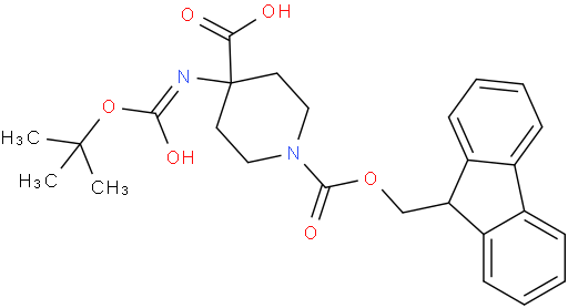 1-Fmoc-4-(Boc-氨基)哌啶-4-甲酸