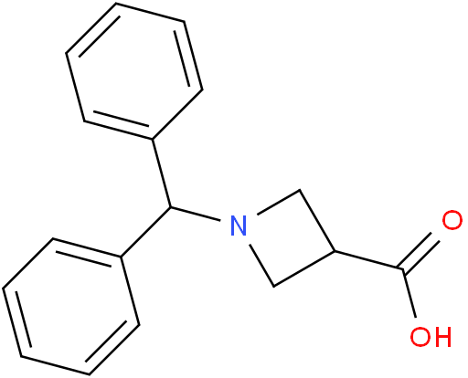 1-二苯甲基氮杂环丁烷-3-甲酸