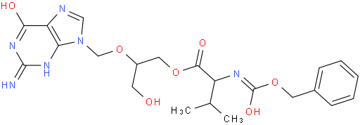 2-((2-氨基-6-氧代-3H-嘌呤-9(6H)-基)甲氧基)-3-羟基丙基2-(((苄氧基)羰基)氨基)-3-甲基丁酸酯