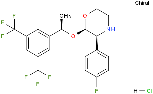 (2R,3S)-2-[(1R)-1-[3,5-双(三氟甲基)苯基]乙氧基]-3-(4-氟苯基)-吗啉盐酸盐