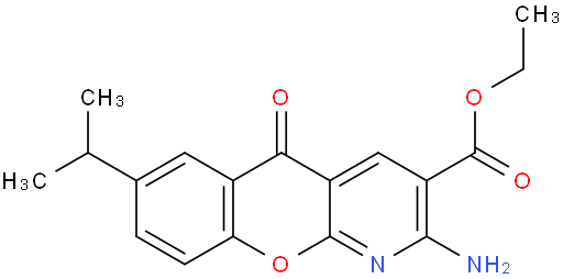 2-氨基-7-异丙基-5-氧代-5H-[1]苯并吡喃[2,3-b]吡啶-3-羧酸乙酯