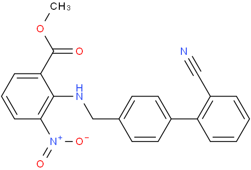 甲基2-((2'-氰基联苯-4-基)甲氨基)-3-硝基苯甲酸酯