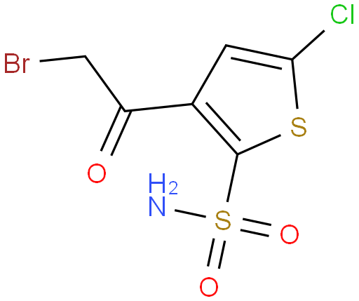 3-溴乙酰基-5-氯-2-噻吩磺酰胺