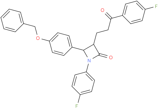 (3R,4S)-4-[4-(Benzyloxy)phenyl]-1-(4-fluorophenyl)-3-[3-(4-fluorophenyl)-3-oxopropyl]azetidin-2-one