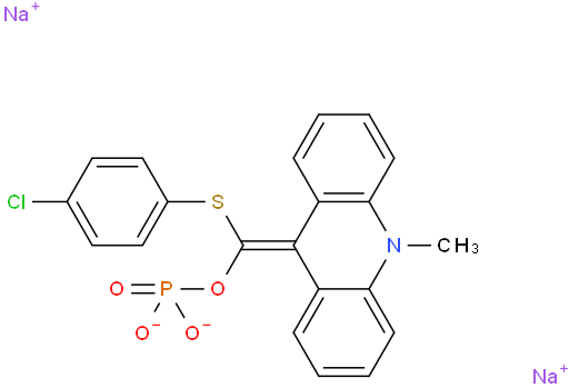 9-(4-氯苯巯基)(10-甲基-9,10-二氢化吖啶亚甲基)磷酸二钠盐